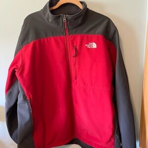 The North Face Red and Gray Performance Jacket